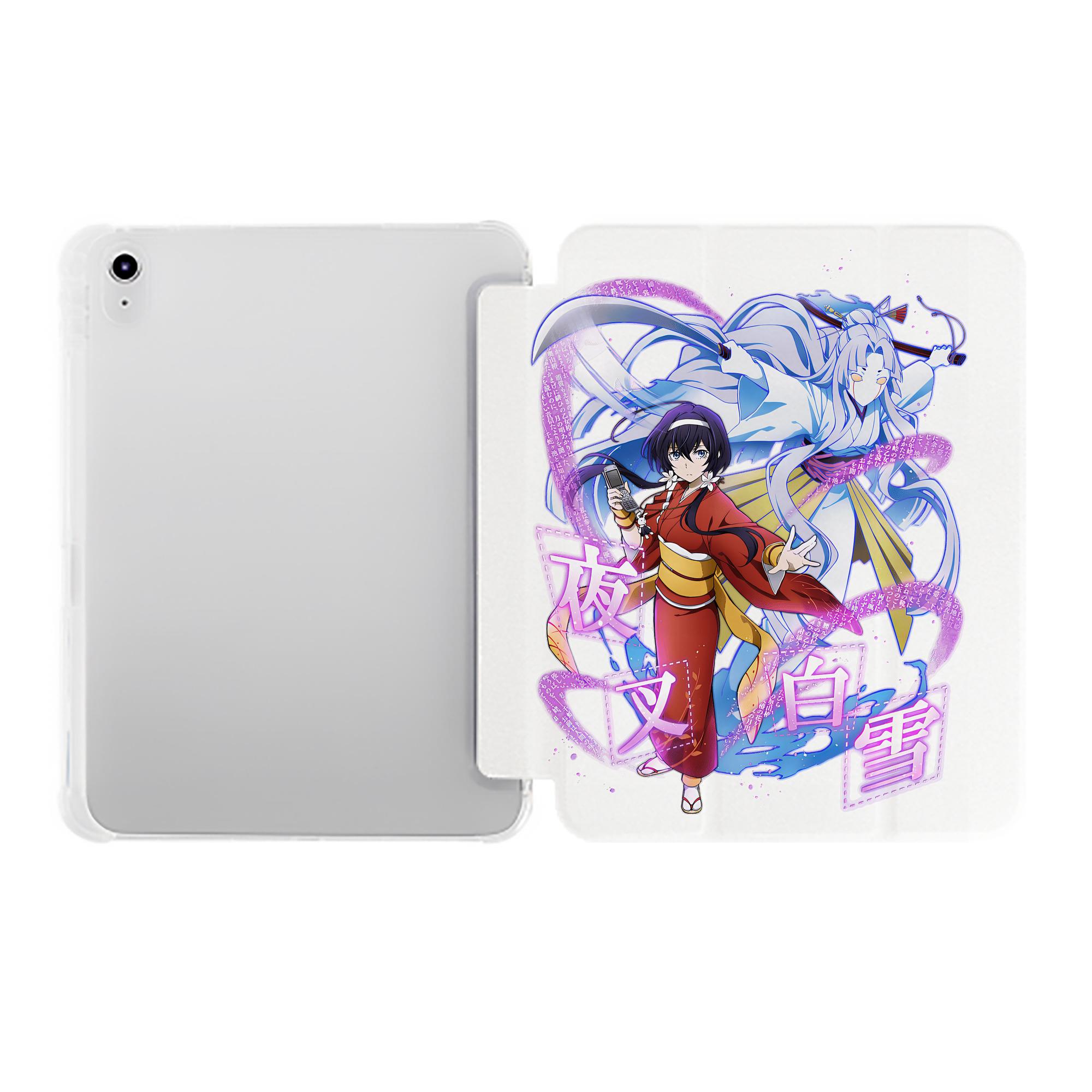 （画像用） 文豪ストレイドッグス Bungo Stray Dogs IPad ケース ペン収納付き 三つ折りスタンド PUレザー×シリコン 対応機種9.5/10.5/10.9インチ